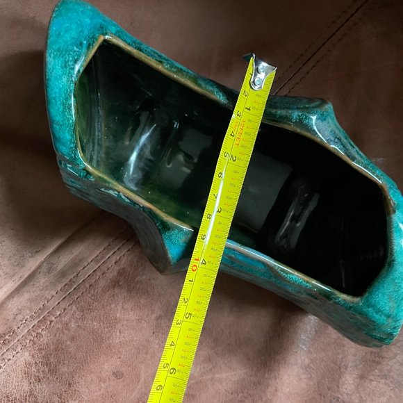 Beautiful ugly vintage 60s ceramic glazed log planter - Great gift - Picture 7 of 8